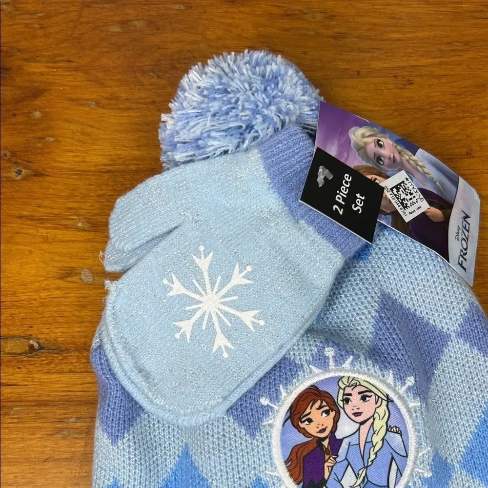 Disney Frozen Blue and Purple Mittens Set